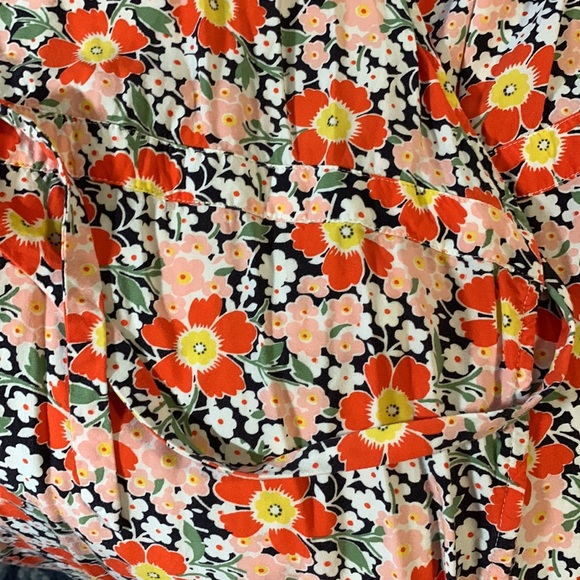 J.Crew Mercantile Easy Wrap Seventies Floral Midi Wrap Dress - Picture 9 of 12